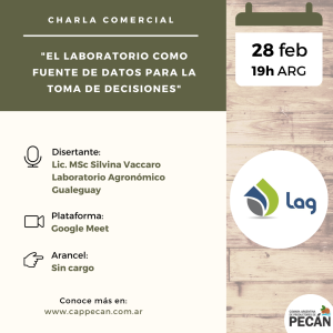 Charla del Laboratorio Agronómico Gualeguay. 28 de febrero de 2023