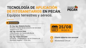 Tecnología de aplicación de fitosanitarios en Pecán. Equipos terrestres y aéreos