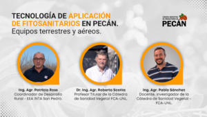 Tecnología de aplicación de fitosanitarios en Pecán. Equipos terrestres y aéreos 25-08-2026